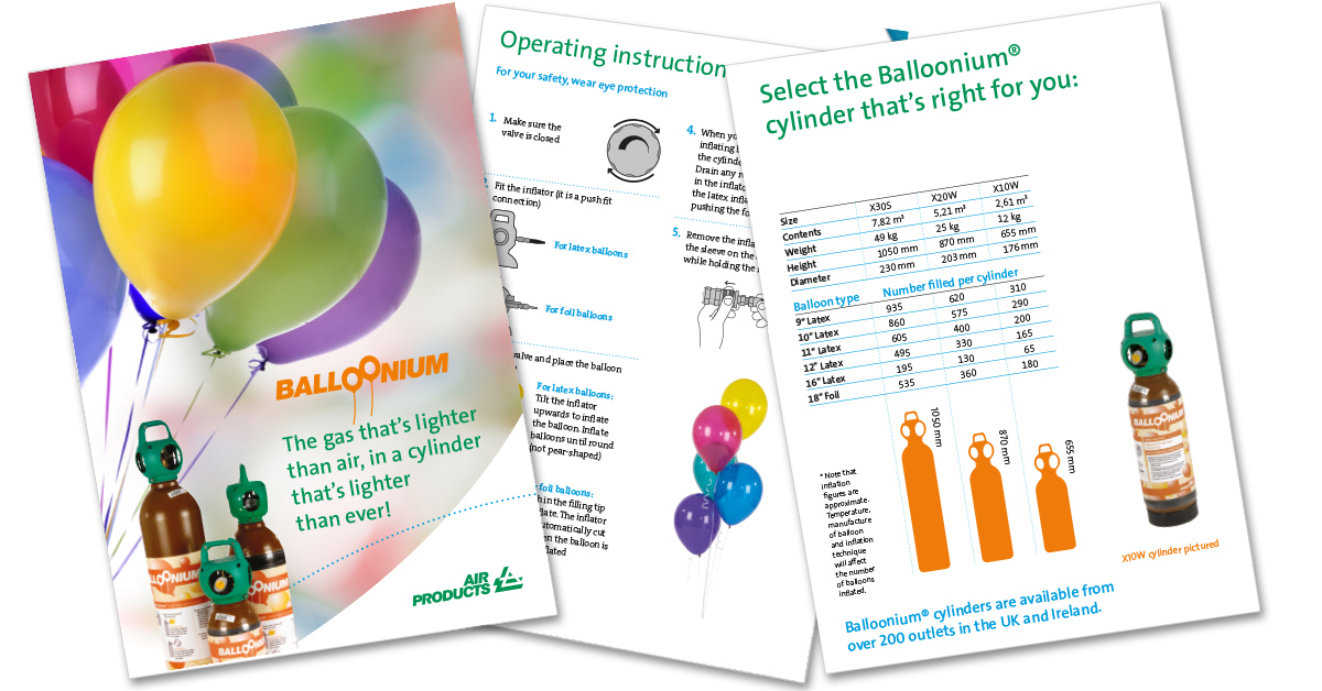 Brochure: Balloonium cylinder and equipment